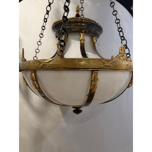 1900 - 1909 1900 Caldwell Bronze Light Fixture For Sale - Image 5 of 8