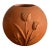 1970s Tulip Terra Cotta Vase For Sale
