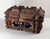 We are selling this great American folk art Tramp art box/ This chip carved and applied decoration box has great form with...