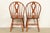Ethan Allen Style American Colonial Solid Oak Spindle Back Windsor Dining Chairs, Set of Four For Sale - Image 9 of 10