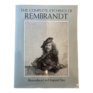 The Complete Etchings of Rembrandt Reproduced in Original Size Paperback Book For Sale