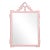 Fleur Home Garden District Lafitte Rectangle Mirror in Authentic Pink, 41x63 For Sale