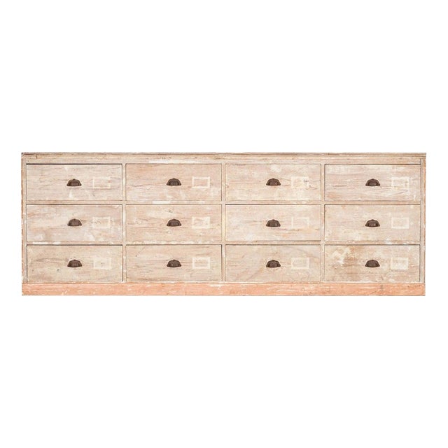 Antique French Pine Chest of Drawers, 1880 For Sale