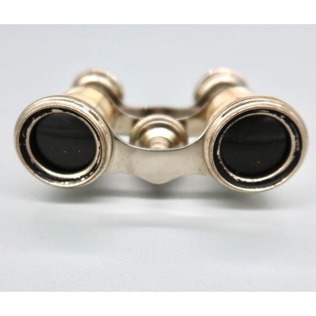Metal Antique Mother-of-Pearl Opera Glasses With Original Fitted Case For Sale - Image 7 of 10