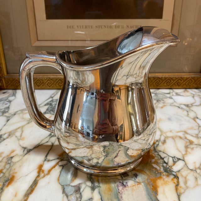 Vintage Silver Plated Water Pitcher by Reed & Barton For Sale - Image 10 of 10