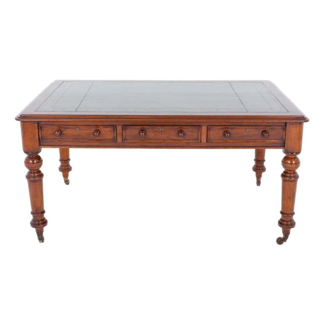 Victorian Mahogany Writing Table, 1860 For Sale