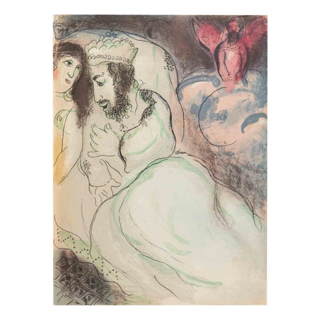 Marc Chagall, Sarah and Abimelech, Lithograph, 1960 For Sale