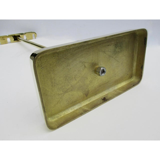 C.1970's Post Modern Nancy Ruben,(Design) for Virginia Metalcrafter's(Mfr.)- "Minima" Polished Brass Fireplace Tools Set For Sale - Image 12 of 12