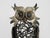 Large brutalist zoomorphic owl metal sculpture. Art Brut Superb owl sculpture in cut and welded metal, from the 60s and...