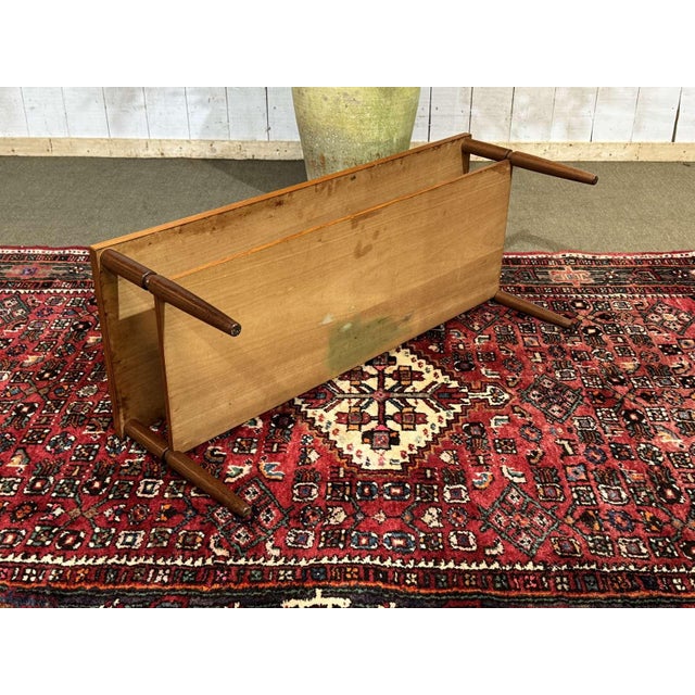 Wood English Coffee Table, 1970s in Teak and Iroko For Sale - Image 7 of 10