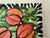 Late 20th Century Handpainted Peach Tile Trivet For Sale - Image 4 of 6