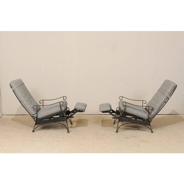 Iron Patio Armchairs With Clover and Dot Motif - a Pair For Sale In Atlanta - Image 6 of 11