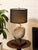 Ammonite Fossil Table Lamp With Black Drum Shade For Sale - Image 4 of 4