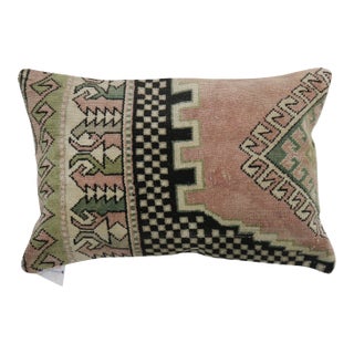 Zabihi Collection Geometric Turkish Rug Pillow For Sale