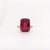 4.8ct Madagascar Ruby Solitaire Ring: Solid 14k Yellow Gold, Emerald Cut, Size 6.75 For Sale - Image 4 of 12