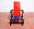 Red and Blue Lounge Chair in the style of Gerrit Rietveld, 1970s For Sale - Image 4 of 5