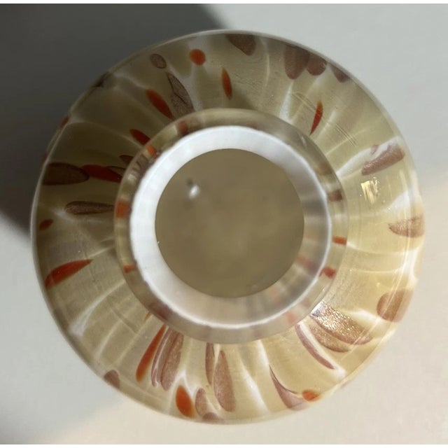 Mid-Century Modern Vintage MCM Murano Style Art Glass Vase For Sale - Image 3 of 4