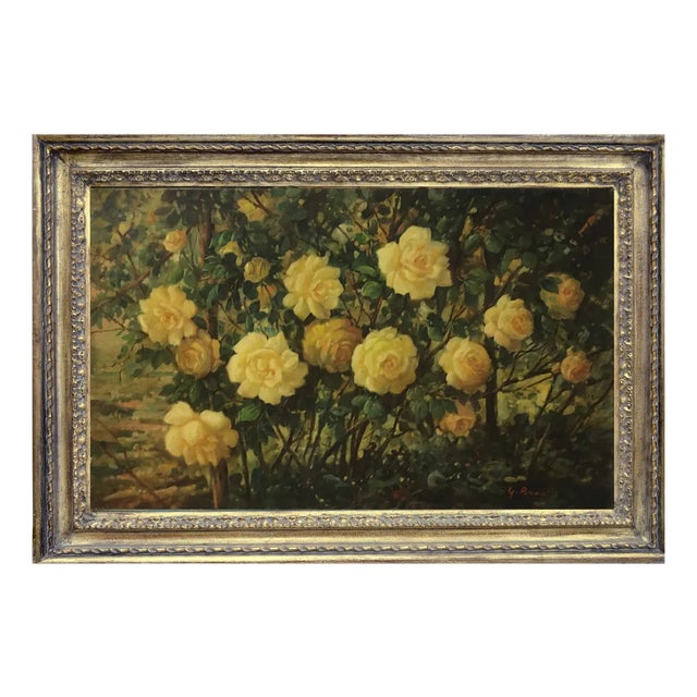 Giovanni Bonetti, Italian School Floral Still Life, Oil on Canvas, 2007 For Sale