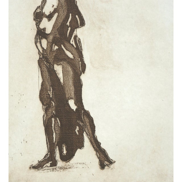 American "Study 6" Figurative Abstract Lithograph by Jim Smyth For Sale - Image 3 of 5