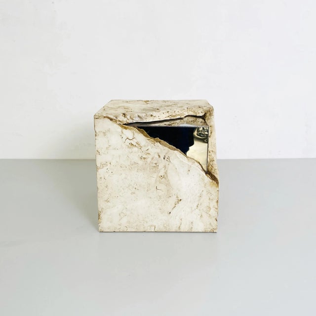 2000 - 2009 Mid-Century Modern Italian Sculpture in Travertine by Pacini, 2000s For Sale - Image 5 of 11