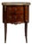 19th Century France Rich Mahogany Petite Marble-Top Side Table For Sale
