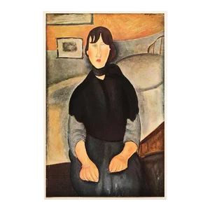 1940s "Le Fille Du Peuple" First Edition Swiss Offset Lithograph After Amedeo Modigliani