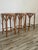 Mid-Century Modern 1950s Italian Bistro Style Mid Century Bentwood and Cane Counter Height Stools - Set of 3 For Sale - Image 3 of 12