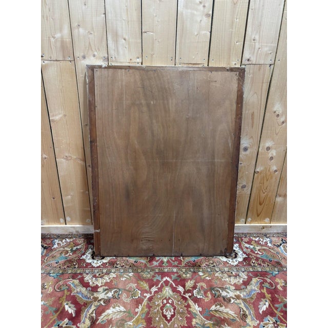 Louis-Philippe Fireplace Mirror in Gilded Wood, 1800s For Sale - Image 9 of 11