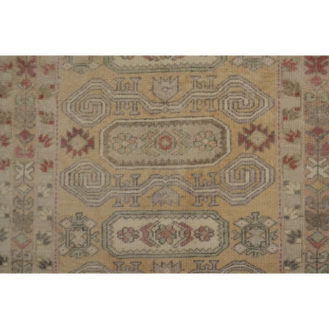 1950s Handwoven Ochre Turkish Rug For Sale - Image 9 of 10