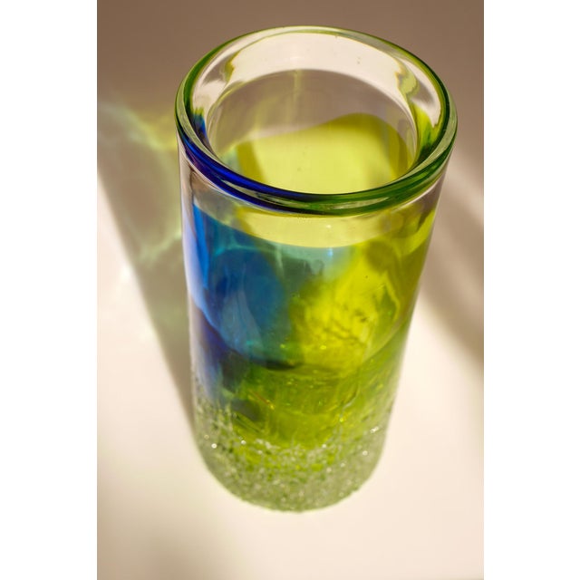 Scandinavian Art Glass Unik Vase by Göran Wärff Kosta for Kosta Boda, Sweden, 1980s For Sale - Image 11 of 14