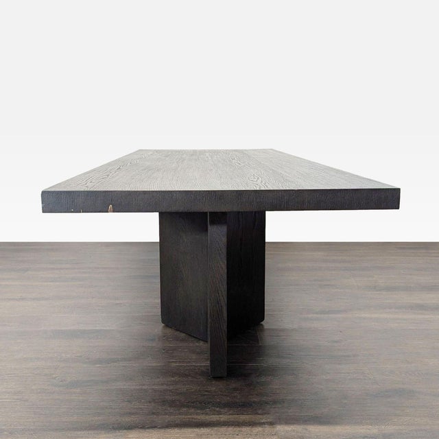 Restoration Hardware Restoration Hardware Rectangular Wood Dining Table For Sale - Image 4 of 10