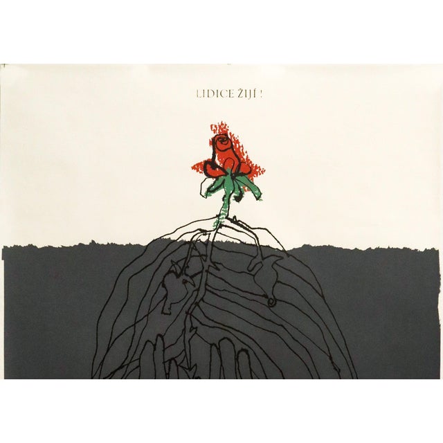 Date: 1985 Size: 34 x 48 inches Artist: Josef Flejsar (hand signed) About the artist: Josef Flejsar was a graphic designer...