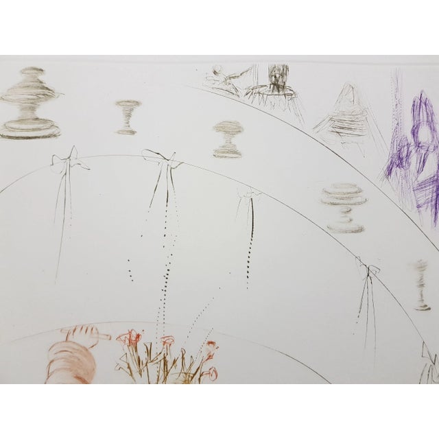 Salvador Dali - The Knights of King Arthur - Original Etching 1970 For Sale - Image 6 of 8