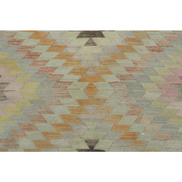 Mid 20th Century Vintage Turkish Kilim Rug-5′8″ × 10′ For Sale - Image 6 of 13