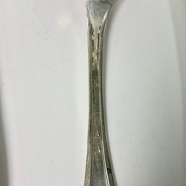 Silver Mid 20th Century Boho Chic Hollywood Regency Silverplate Serving Utensils - Set of 6. For Sale - Image 8 of 11