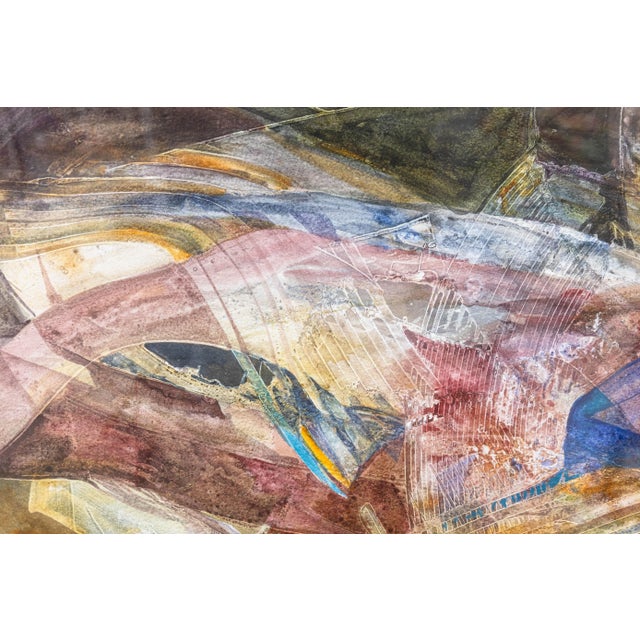 1980s Fran Levin - Untitled (Abstract Still Life), C. 1980s Signed Watercolor on Paper For Sale - Image 5 of 7