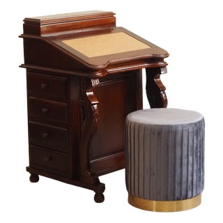 Victorian Davenport Wooden Secretaire, 1800s For Sale