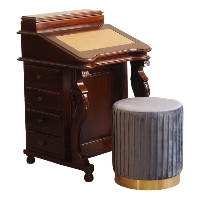 Victorian Davenport Wooden Secretaire, 1800s For Sale