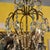 Bronze Finish Iron Scroll Crystal Swag Chandelier With Bronze Finish Canopy For Sale - Image 10 of 11