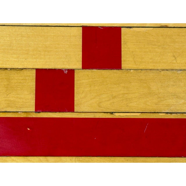 Reclaimed Wood From Gym Floor Coffee Table For Sale - Image 11 of 12