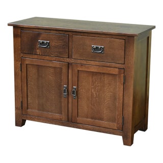 Mission 2-Door 2-Drawer Sideboard, Console – Walnut For Sale