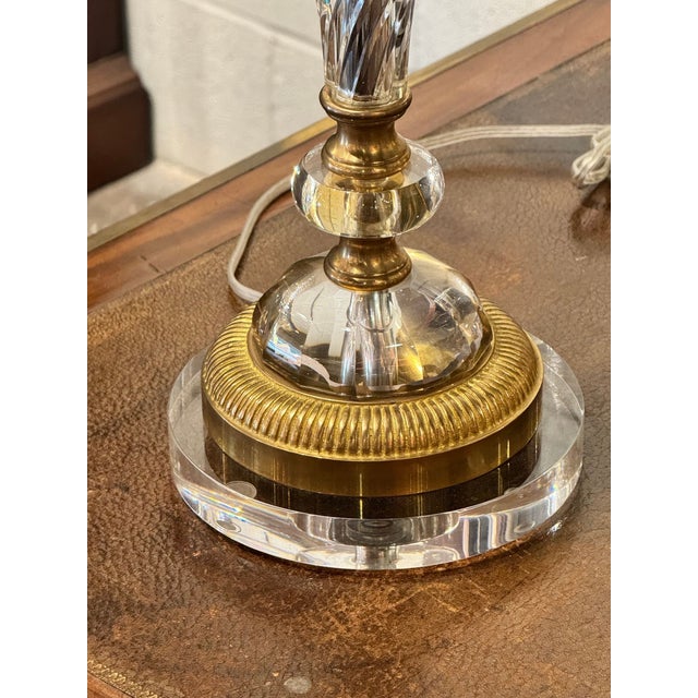 Early 20th Century Pair of French Baccarat Manner Lamps For Sale - Image 5 of 7