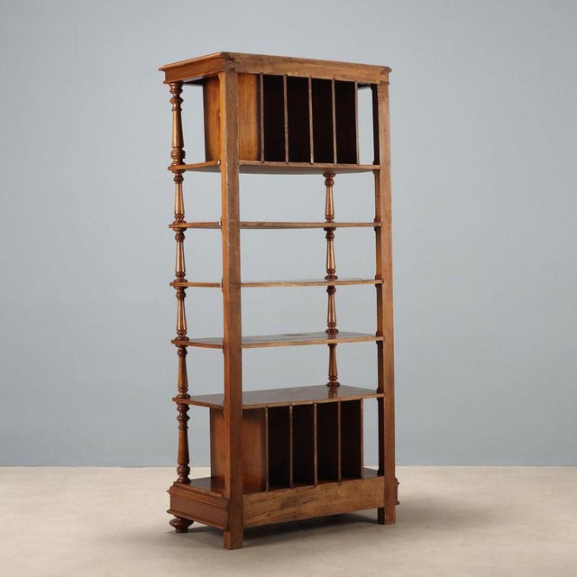 Wood Late 19th Century Walnut Étagère, Italy For Sale - Image 7 of 8