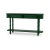 Faux Bamboo Console Table in Jade Green For Sale - Image 4 of 11
