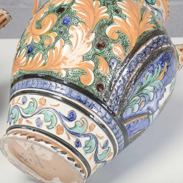 Vases from Deruta, Mid-20th Century, Set of 2 For Sale - Image 16 of 18