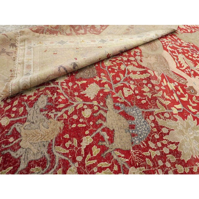 Galerie Shabab Collection Early 20th Century Turkish Kayseri Pictorial Rug For Sale - Image 10 of 10
