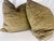 Transitional Bronze Cut Velvet 22" Pillows-A Pair For Sale - Image 3 of 3