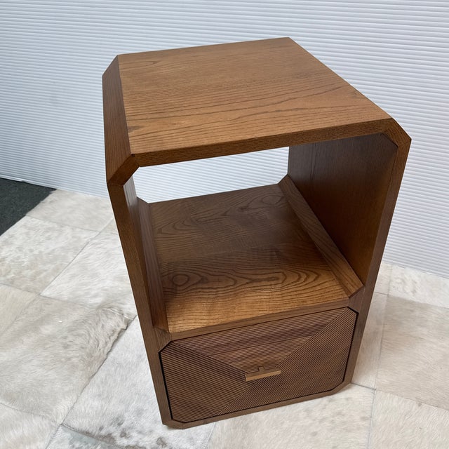 Four Hands Caspian End Table, Natural Ash Wood For Sale - Image 10 of 12