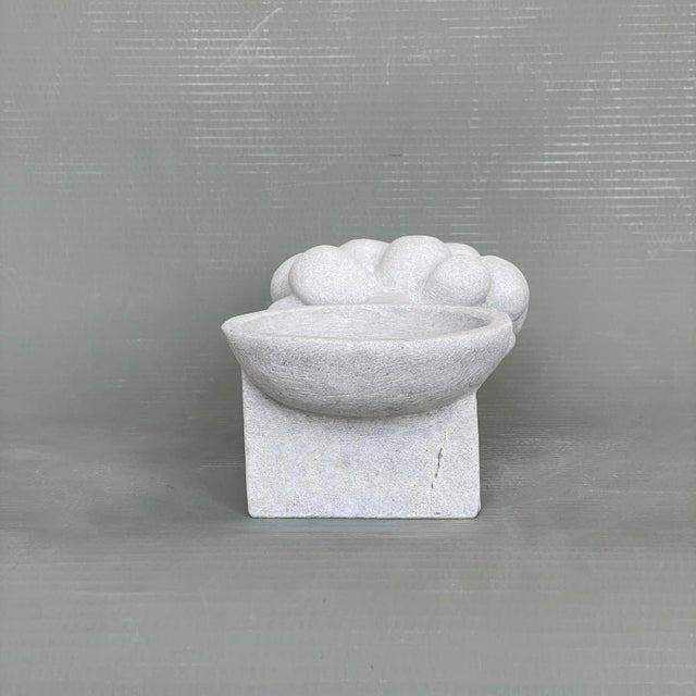 Contemporary Hand Carved Marble Vessel by Tom Von Kaenel For Sale - Image 3 of 6