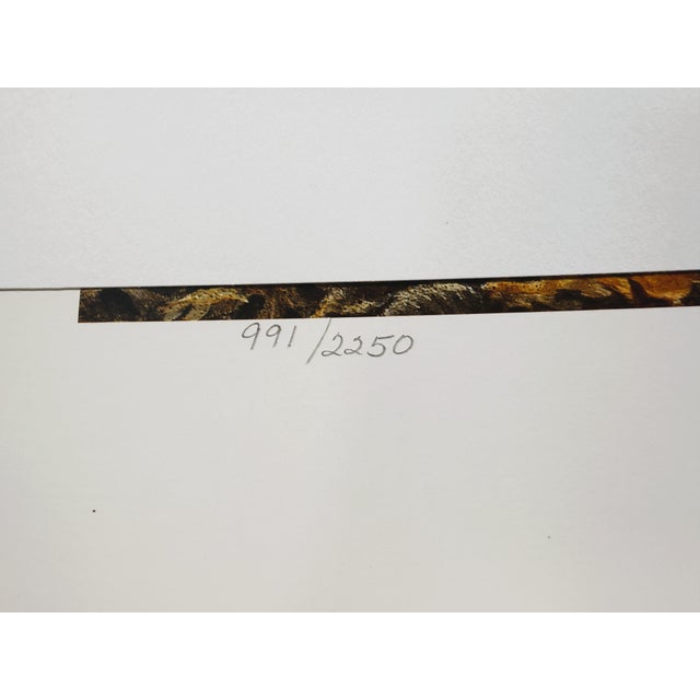 Paper 1990s Autumn Encounter - Whitetail Deer by Larry Zach ~ Le Signed Numbered Print For Sale - Image 7 of 8